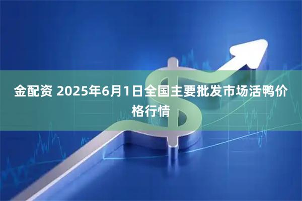 金配资 2025年6月1日全国主要批发市场活鸭价格行情