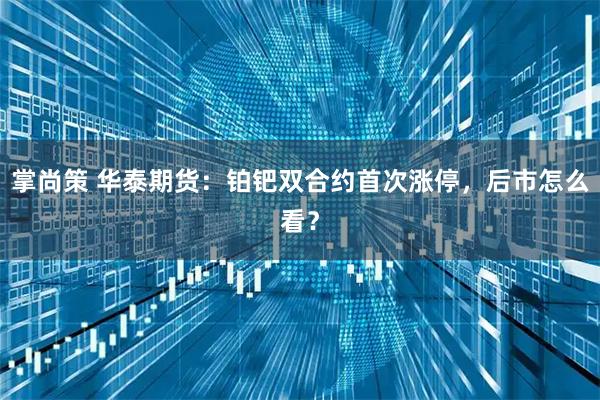 掌尚策 华泰期货:铂钯双合约首次涨停,后市怎么看?