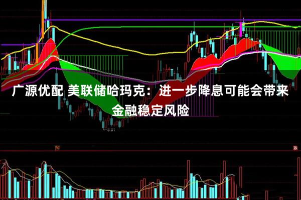 广源优配 美联储哈玛克:进一步降息可能会带来金融稳定风险